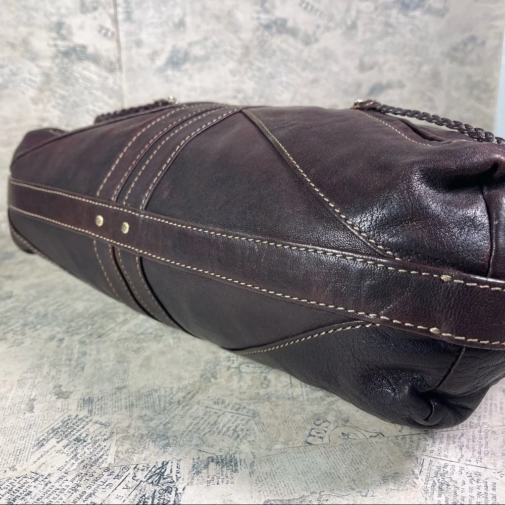 Andrew Marc Leather Hobo Shoulder Bag Convertible Crossbody Purse
